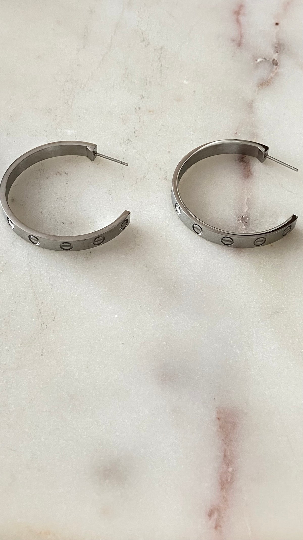 Silver earrings