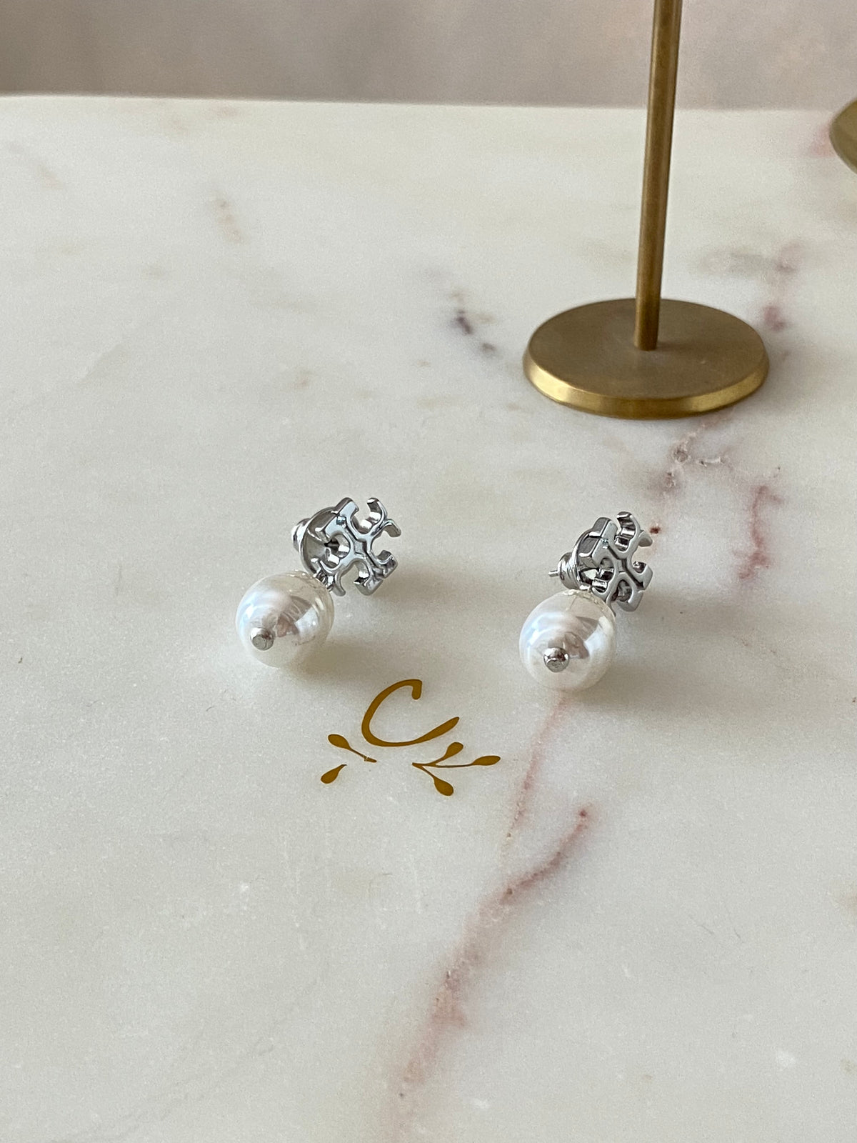 Silver earrings