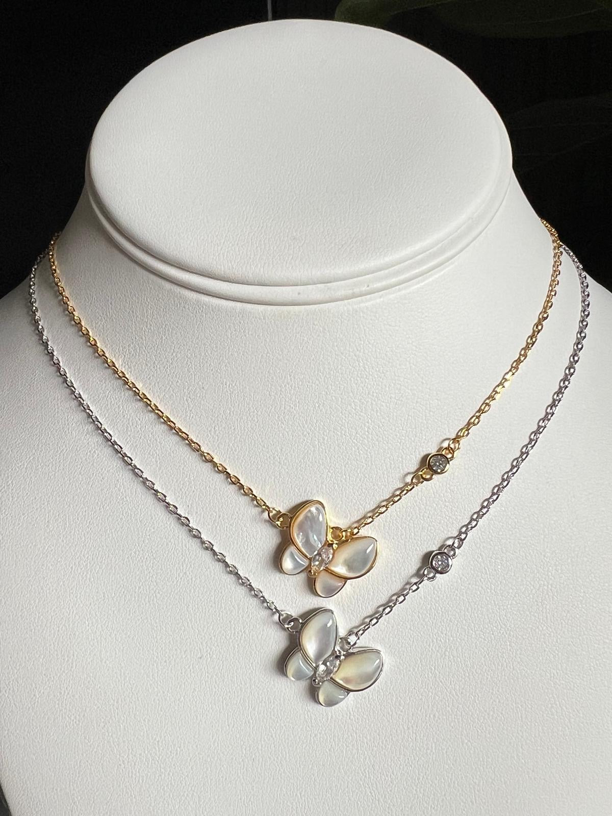 Silver butterfly Necklace🦋