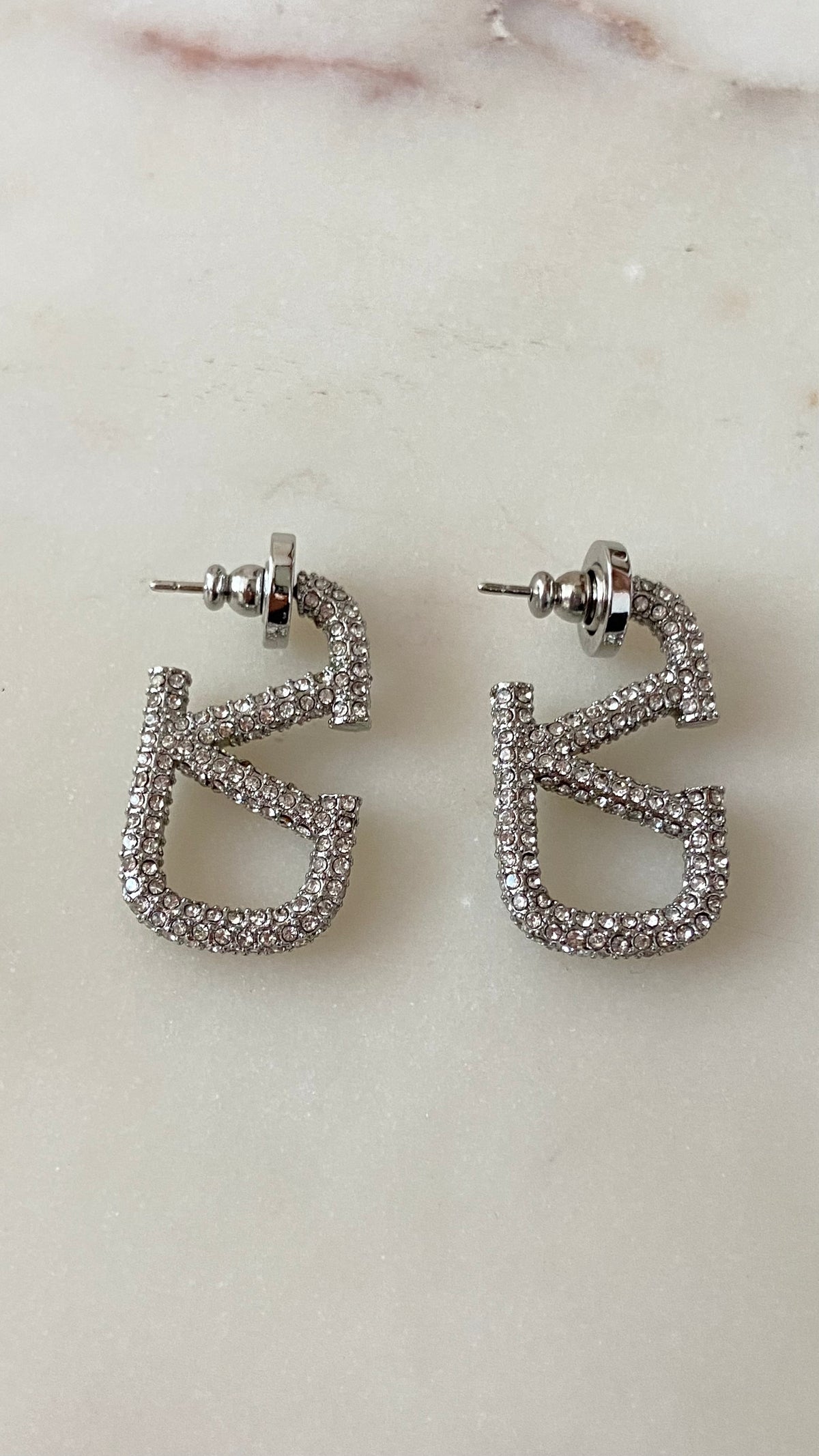 Silver earrings